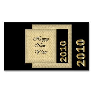 Happy New Year 2010 Business Card Template