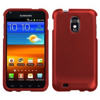 Asmyna SAMD710HPCSO202NP Titanium Premium Durable Rubberized Protective Case for Samsung Galaxy S II and Epic 4G Touch D710   1 Pack   Retail Packaging   Red Cell Phones & Accessories