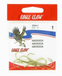 Eagle Claw 202A 1 Classic Hooks  Fishing Hooks  Sports & Outdoors