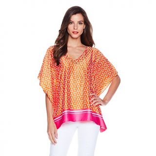 IMAN Global Chic Glam to the Max Fabulous and Flowy Printed Tunic