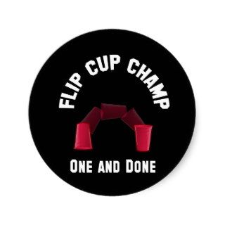 Flip Cup Champ Sticker
