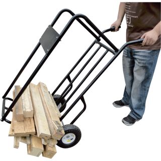  Convertible Log Cart and Hand Truck — 330-lb. Capacity  Wood Storage