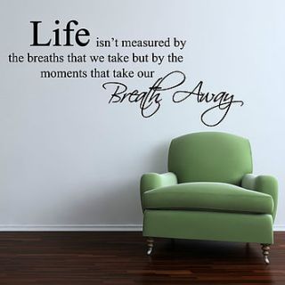 life moments wall stickers by parkins interiors