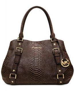 MICHAEL Michael Kors Bedford Large Python Satchel   Handbags & Accessories