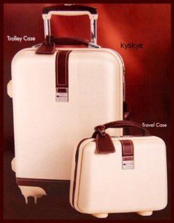 NEW Delsey Prestige Deluxe 2 Pc Luggage Set   Carisma Hard Trolley Plus Hard Beauty Suitcase 