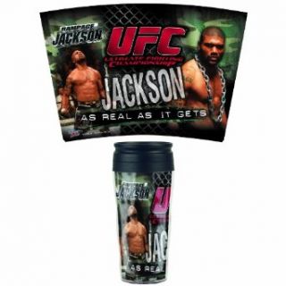 UFC Quinton Jackson 16 Ounce Travel Mug  Sports Fan Travel Mugs  Clothing