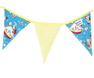 child's retro themed bunting by angels with dirty faces uk