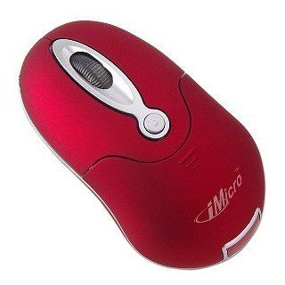 iMicro MO 16SR 3 Button Wireless 3D Optical Scroll Mouse (Red) [Electronics] Computers & Accessories