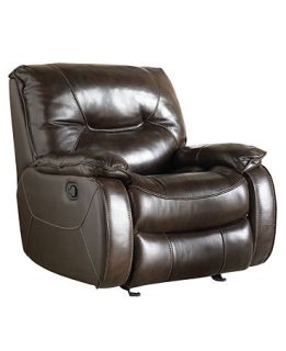 Dante Leather Glider Recliner Chair   Furniture