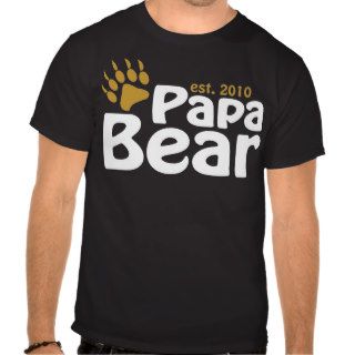 papa bear claw est 2010 t shirt