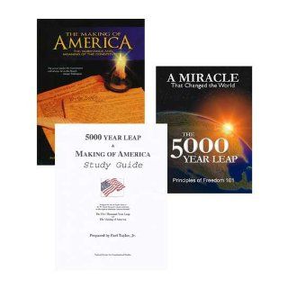 American Government and US Constitution Study Course, 3 Book Set 5000 Year Leap, Making of America, and Study Guide W. Cleon Skousen Books