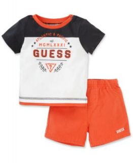 GUESS Baby Overalls, Baby Boys Stripe Trim Overall   Kids