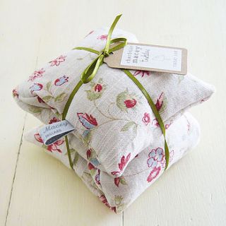 floral wheat heat bag by charlotte macey