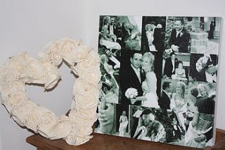 wedding canvas photo montage by the poetry studio