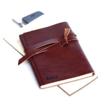 personalised leather wrap 2014 weekly diary by hope house press