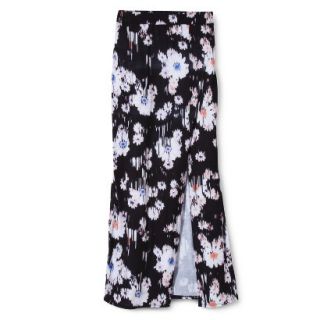 Mossimo Supply Co. Juniors Maxi Skirt with Slit   Broken Floral XXL(19)