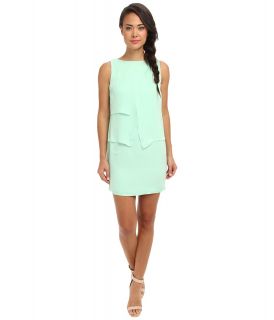 Ivy & Blu Maggy Boutique Sleeveless Layered Shift Dress Womens Dress (Green)