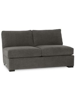 Radley Fabric Armless Apartment Sofa   Furniture