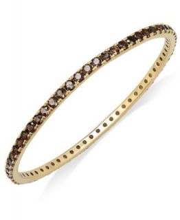 14k Gold over Sterling Bracelet, Onyx Bezel Set Bangle (6 ct. t.w.)   Bracelets   Jewelry & Watches