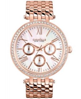 Caravelle New York by Bulova Womens Chronograph Rose Gold Tone Stainless Steel Bracelet Watch 36mm 44L117   Watches   Jewelry & Watches