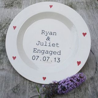 personalised plate by juliet reeves designs