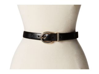 Anne Klein 25mm Two Tone Buckle and Loop Set Womens Belts (Black)