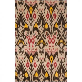 Hand Tufted Ikat Rug   4 x 6ft