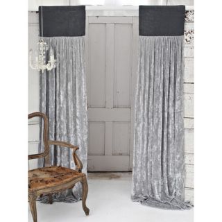 Luscious Silk Velvet Window Curtain with Jute Header