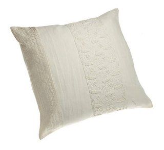 DKNY Pure Rustic Floral Decorative Pillow, Ivory   Throw Pillows