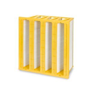 Filtration Group 40046 P FP 4V Mini Pleat Air Filter, Wet Laid Micro Fiberglass, Yellow/White, 15 MERV, 193 square feet of media, 24" Height x 24" Width x 12" Depth (Case of 1) Replacement Furnace Filters