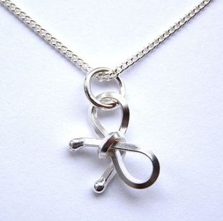 mini bow necklace by kirsty taylor jewellery