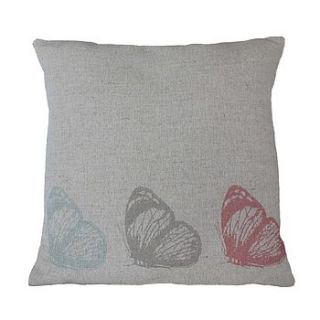 three butterflies cushion by vintage designs reborn