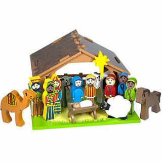wooden nativity set by ziggy pickles kids