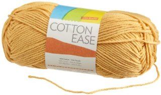 Lion Brand Yarn 830 186 Cotton Ease Yarn, Maize