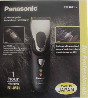 Panasonic Hair Clipper Er1611 Er1611K Er 1611 Newest Model Dual Voltage Health & Personal Care