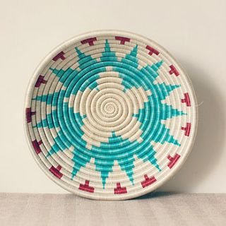nautical woven basket by happy piece