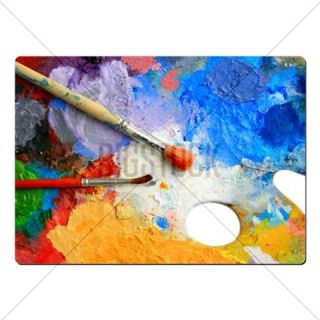 Two Brushes Lay On An Art Magnetic Dry Erase Board