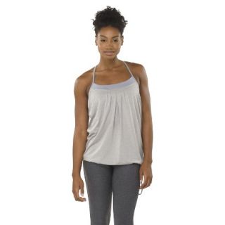 C9 by Champion Womens Racer Tank With Inner Bra   Heather Grey XL