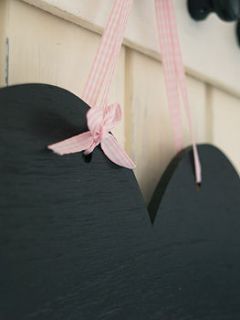 handmade heart chalkboard by altered chic