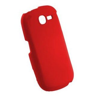 Icella FS SAA187 RRD Rubberized Red Snap On Cover for Samsung A187 Cell Phones & Accessories