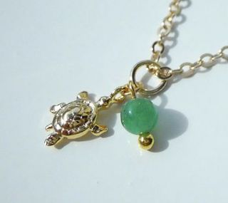 turtle necklace by la belle et la bete