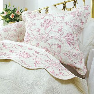 red hearts and roses bedspread by the country heart store