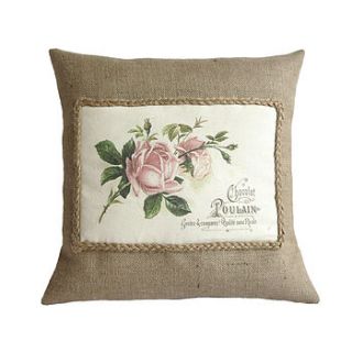 vintage roses cushion cover by vintage designs reborn