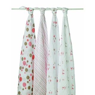 aden + anais Muslin Swaddle Blankets (Pack of 4) aden + anais Swaddling Blankets