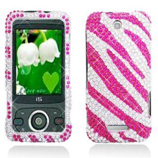 Aimo Wireless ZTEX500PCDI186 Bling Brilliance Premium Grade Diamond Case for ZTE Score M X500   Retail Packaging   Hot Pink Cell Phones & Accessories