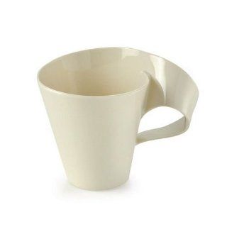 Disposable Plastic Coffee Mugs   Bone, Elegant, 8 Oz., 8 Count Kitchen & Dining