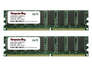Komputerbay 2GB (2x1GB) DDR DIMM (184 PIN) 266Mhz DDR266 PC2100 FOR Biostar P4M800 M7A (V1.0, V7.0) 2 GB (2x1GB) Computers & Accessories