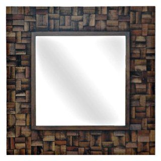Durango Square Wood Mirror   30W x 30H in.   Wall Mounted Mirrors