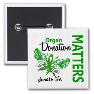 Hope Matters Butterfly Organ Donation Buttons
