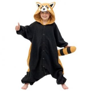 Kigs Boy's Red Panda Costume Onesie; One Size Black Childrens Costumes Clothing
